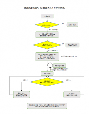 救命処置の流れ