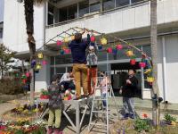 4月お花のアーチ2