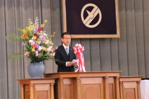 山田市長お祝いの言葉