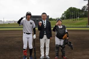 山田市長と選手