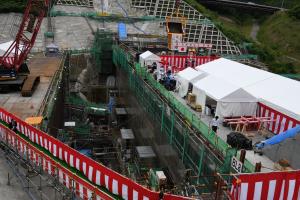 ダム工事現場