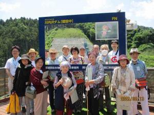 川内沢ダム建設現場