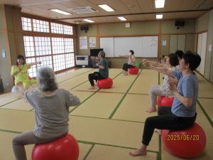 バランスボールで楽しくエクササイズ2