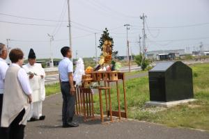山田市長玉串拝礼