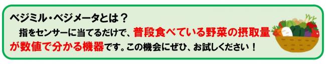 ベジメータ・ベジミルの説明文