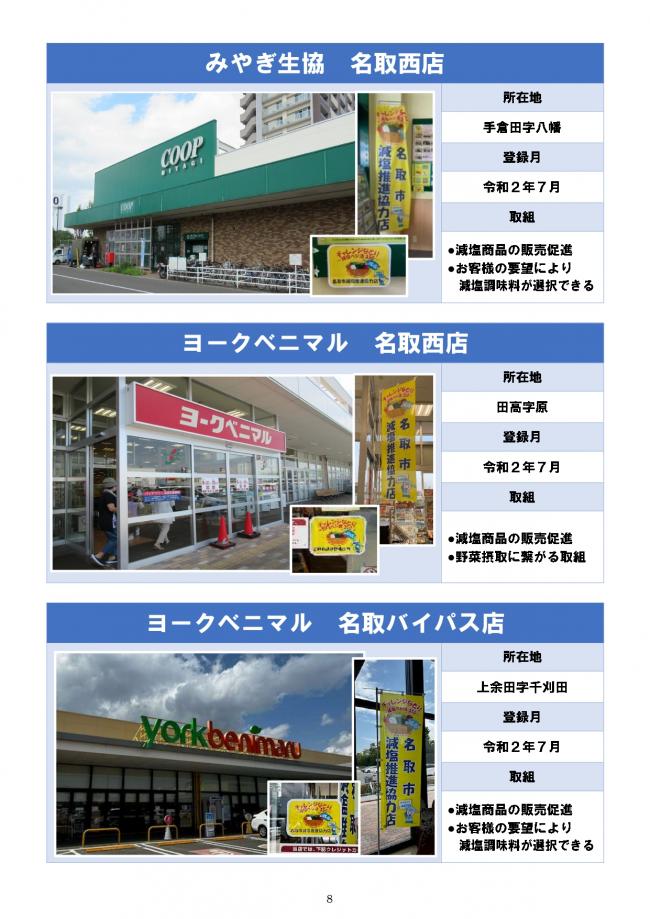 【HP起案用】名取市減塩推進協力店一覧【R7月8日】7