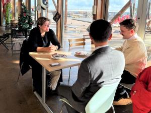 山田市長と懇談