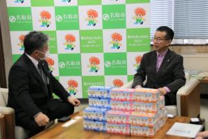 山田市長と懇談