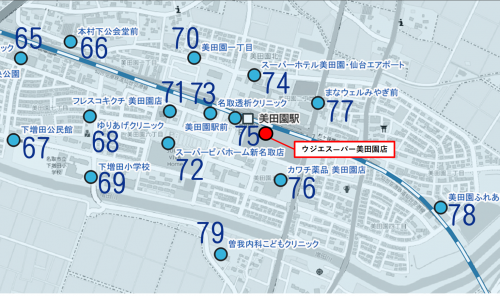 ウジエスーパー美田園店