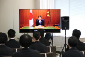 小泉進次郎防衛大臣ビデオ激励の言葉