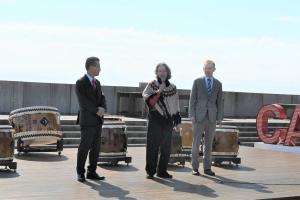 山田市長とマヤ・テイト市長の懇談