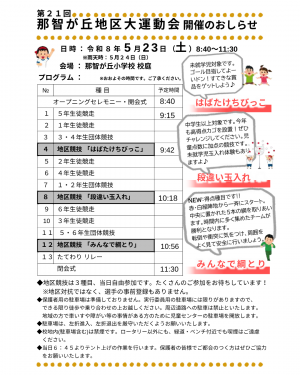 運動会プログラム