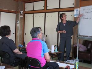 手話の説明の様子