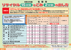 R8年度ごみのパンフレット