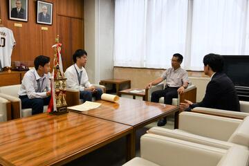 (令和5年6月9日）2023空道世界ジュニア選手権大会が開催され、優勝者の表敬訪問がありましたの画像2