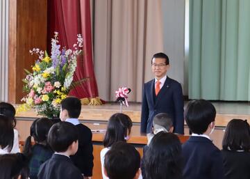 名取市内の小学校で一斉に入学式の画像1