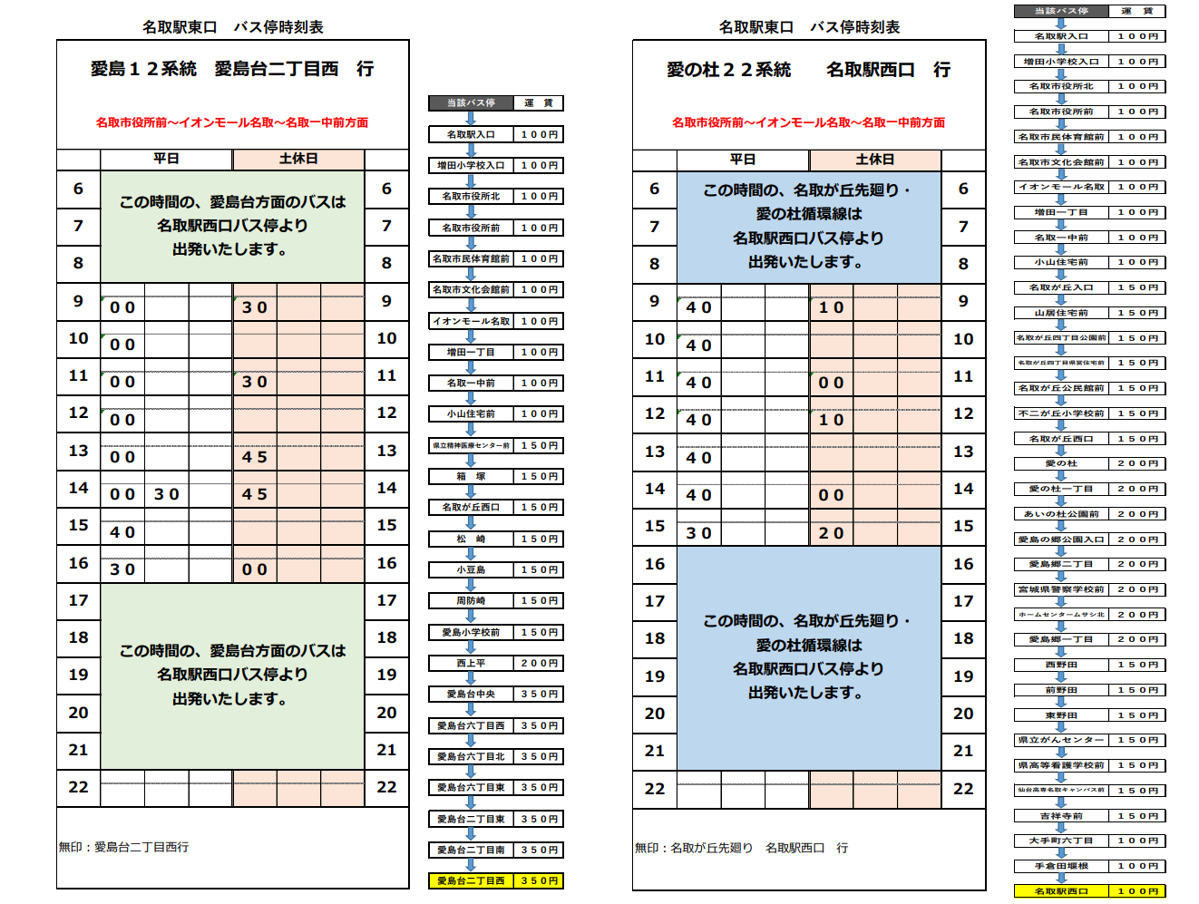 JR名取駅前⇒名取市役所前行き（市役所東側のバス停）（所要時間　約6分）の画像2