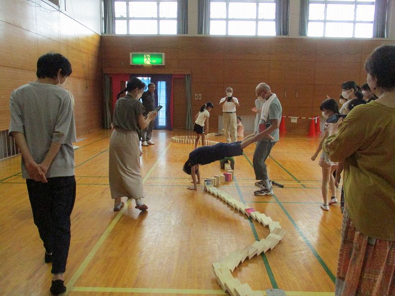 「公民館でやってみよう！手づくりドミノ大会」の画像3