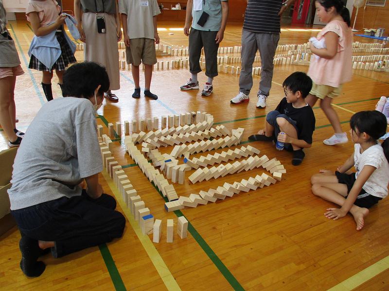 「公民館でやってみよう！手づくりドミノ大会」の画像8