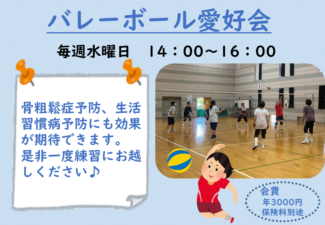 バレーボール愛好会の画像