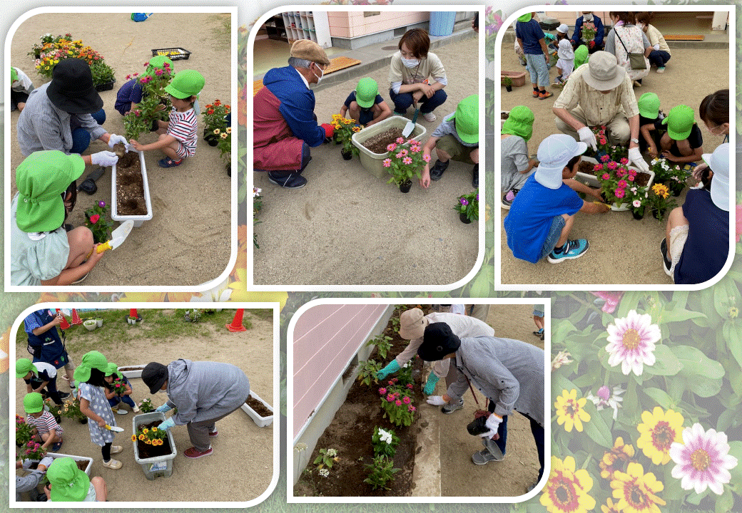 第2回　名取が丘保育所花植え交流会の画像