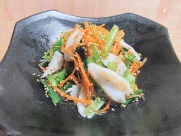 小松菜と笹かまのナムル