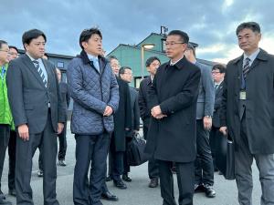 国土交通大臣と山田市長