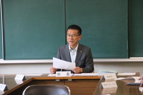 山田市長区長と懇談