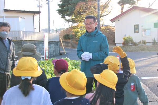 山田市長と子供たち