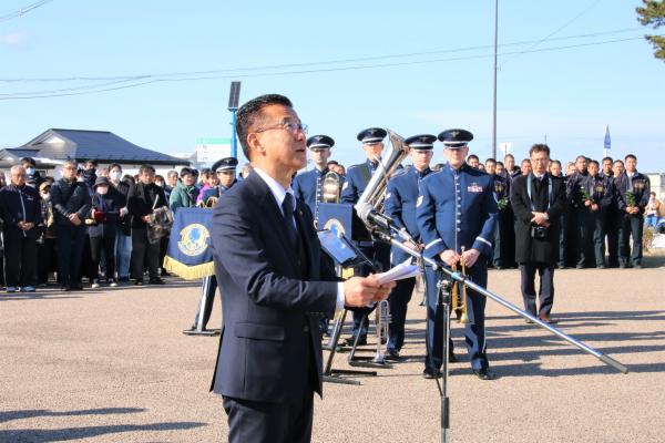山田市長 追悼の言葉 