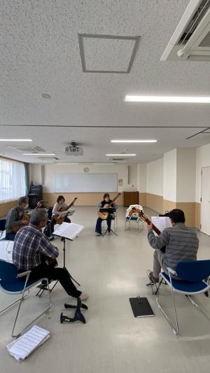 ギターの練習風景